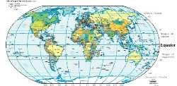 what is the latitude of the equator